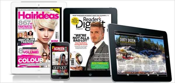 Digital magazines on tablets and smart phones